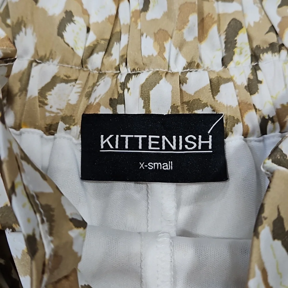 Kittenish Satin Cheetah Shorts Size Small - Picture 3 of 6
